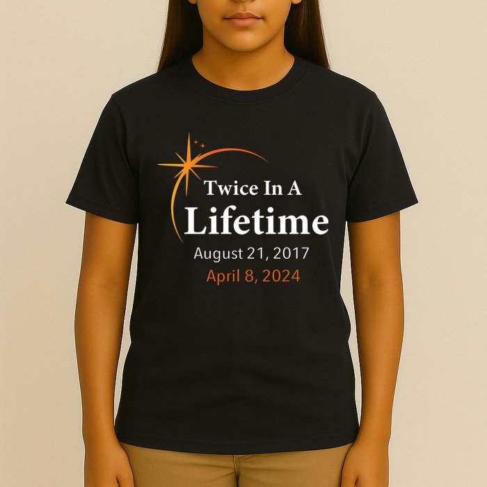 Eclipse 2024 Twice In A Lifetime Solar Eclipse T-Shirt