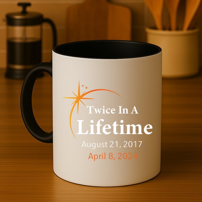 Eclipse 2024 Twice In A Lifetime Solar Eclipse Coffee Mug