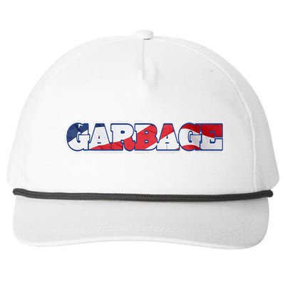 Election 2024 Trump Vance Garbage Republicans Politics Snapback Five-Panel Rope Hat