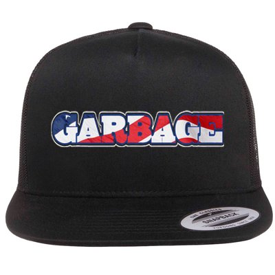 Election 2024 Trump Vance Garbage Republicans Politics Flat Bill Trucker Hat