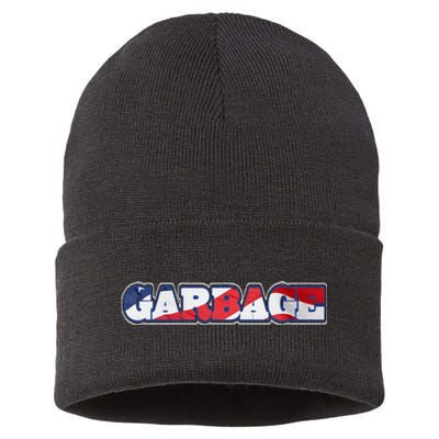 Election 2024 Trump Vance Garbage Republicans Politics Sustainable Knit Beanie