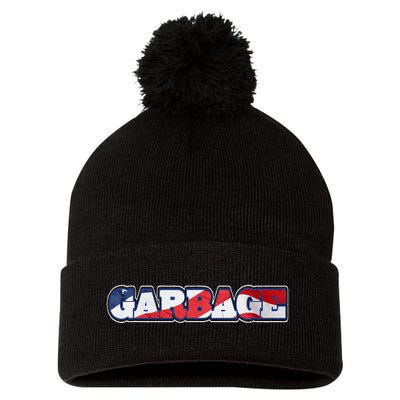 Election 2024 Trump Vance Garbage Republicans Politics Pom Pom 12in Knit Beanie