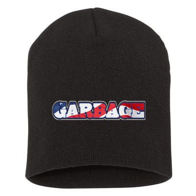 Election 2024 Trump Vance Garbage Republicans Politics Short Acrylic Beanie