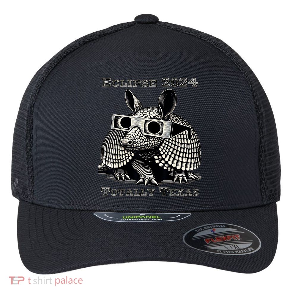 Eclipse 2024 Totally Texas Flexfit Unipanel Trucker Cap
