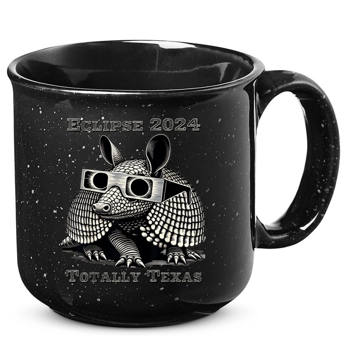 Eclipse 2024 Totally Texas 15oz Campfire Ceramic Mug