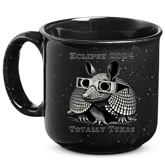 Eclipse 2024 Totally Texas 15oz Campfire Ceramic Mug