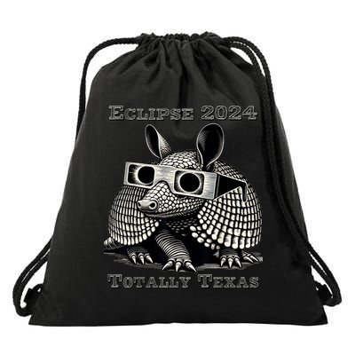 Eclipse 2024 Totally Texas Drawstring Bag