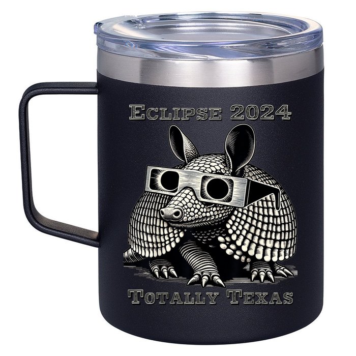Eclipse 2024 Totally Texas 12oz Stainless Steel Coffee Mug