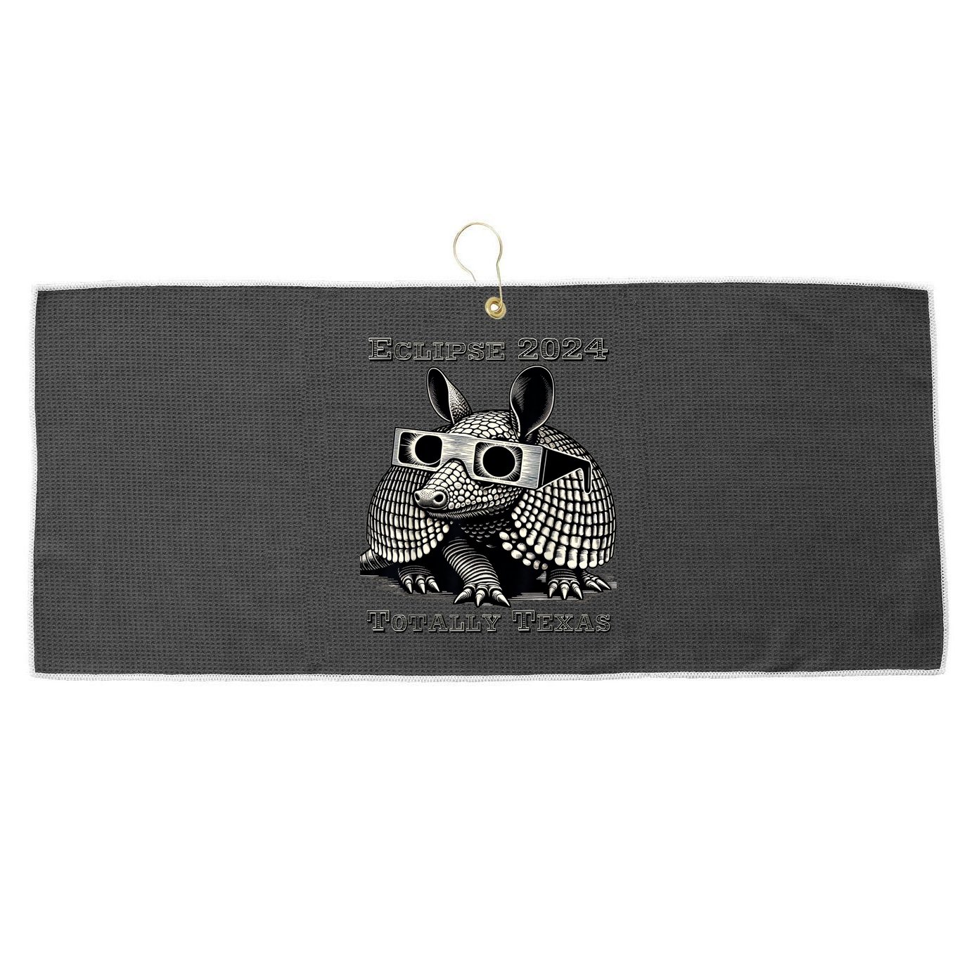 Eclipse 2024 Totally Texas Large Microfiber Waffle Golf Towel
