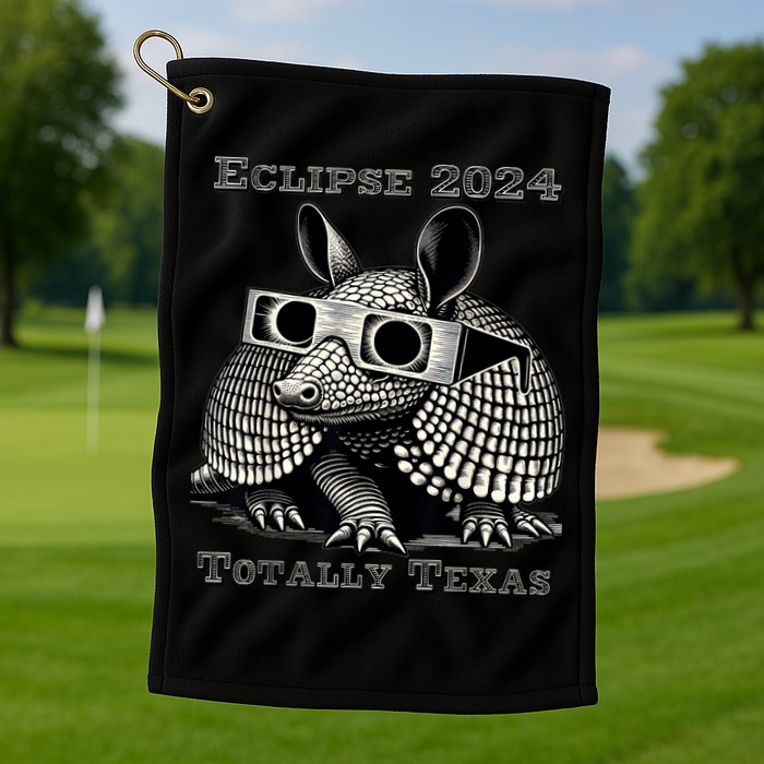 Eclipse 2024 Totally Texas Golf Towel