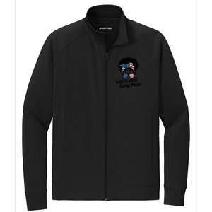 Election 2024 Were Not Going Back Stretch Full-Zip Cadet Jacket