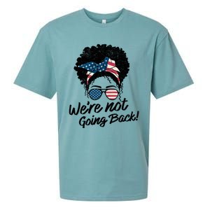 Election 2024 Were Not Going Back Sueded Cloud Jersey T-Shirt