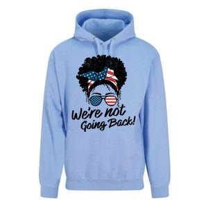 Election 2024 Were Not Going Back Unisex Surf Hoodie