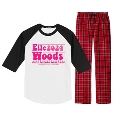 Elle 2024 Woods Funny Pink Raglan Sleeve Pajama Set