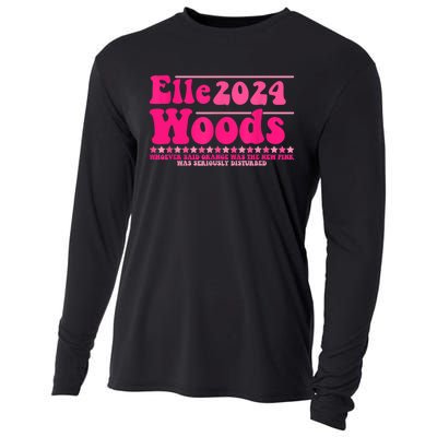 Elle 2024 Woods Funny Pink Cooling Performance Long Sleeve Crew