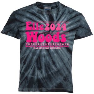 Elle 2024 Woods Funny Pink Kids Tie-Dye T-Shirt