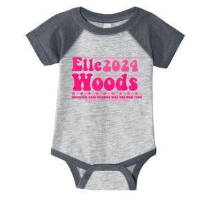 Elle 2024 Woods Funny Pink Infant Baby Jersey Bodysuit