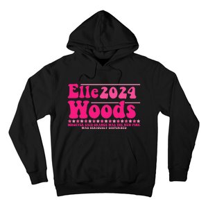 Elle 2024 Woods Funny Pink Text Apparel Hoodie