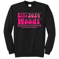 Elle 2024 Woods Funny Pink Text Apparel Sweatshirt