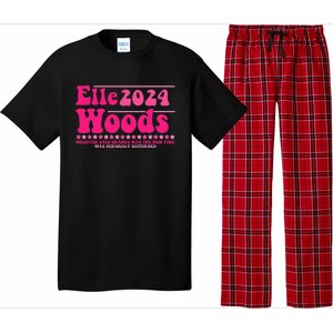 Elle 2024 Woods Funny Pink Text Apparel Pajama Set