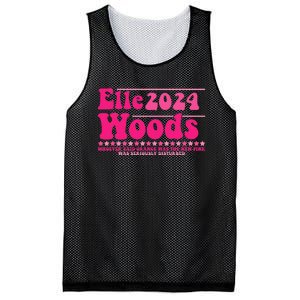 Elle 2024 Woods Funny Pink Text Apparel Mesh Reversible Basketball Jersey Tank