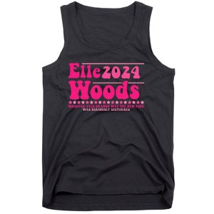 Elle 2024 Woods Funny Pink Text Apparel Tank Top