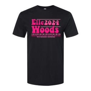 Elle 2024 Woods Funny Pink Text Apparel Softstyle CVC T-Shirt