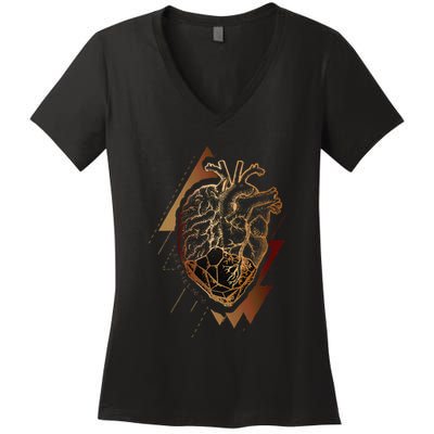 Ezekiel 3626 Heart Of Flesh Bible Verse Christian Faith Women's V-Neck T-Shirt
