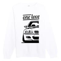 E46 3 Series One Love One Life Premium Crewneck Sweatshirt