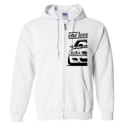 E46 3 Series One Love One Life Full Zip Hoodie