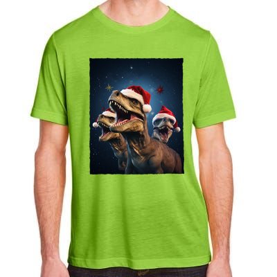 Epic 3 Trex Santa Christmas Trex Gift Adult ChromaSoft Performance T-Shirt