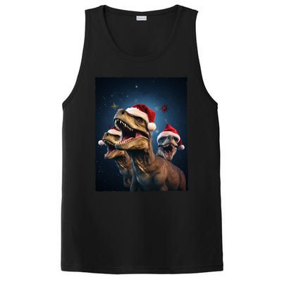 Epic 3 Trex Santa Christmas Trex Gift PosiCharge Competitor Tank