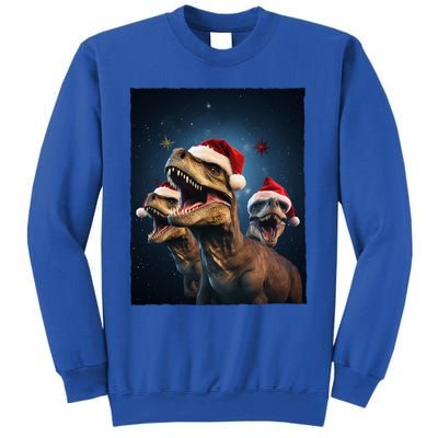 Epic 3 Trex Santa Christmas Trex Gift Sweatshirt