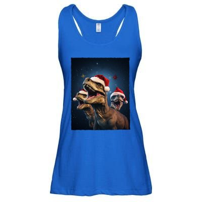 Epic 3 Trex Santa Christmas Trex Gift Ladies Essential Flowy Tank