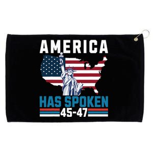 Election 45 47 America Has Spoken New President Grommeted Golf Towel