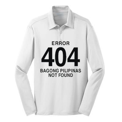 Error 404 Bagong Pilipinas Not Found Attractive Silk Touch Performance Long Sleeve Polo