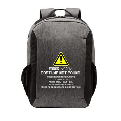 Error 404 Costume Not Found Funny Halloween Vector Backpack