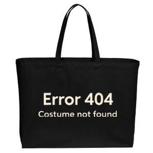 Error 404 Costume Not Found Cotton Canvas Jumbo Tote