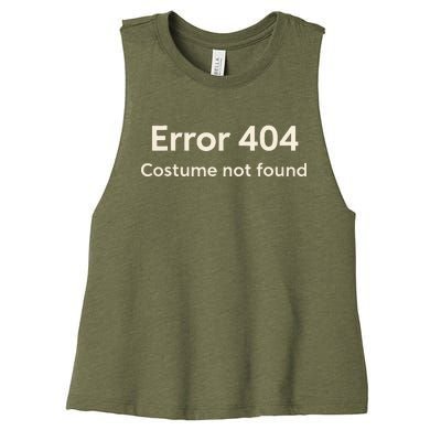 Error 404 Costume Not Found Women's Racerback Cropped Tank