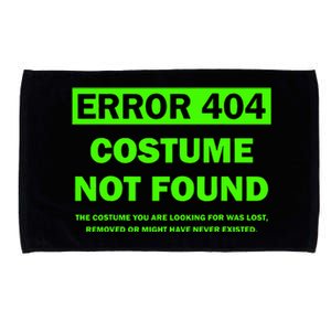 Error 404 Costume Not Found Halloween Matching Microfiber Hand Towel