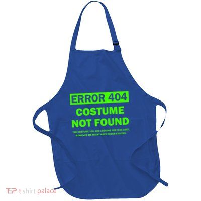 Error 404 Costume Not Found Halloween Matching Full-Length Apron With Pockets
