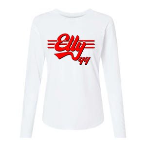 Elly 44 Cincinnati Baseball Womens Cotton Relaxed Long Sleeve T-Shirt