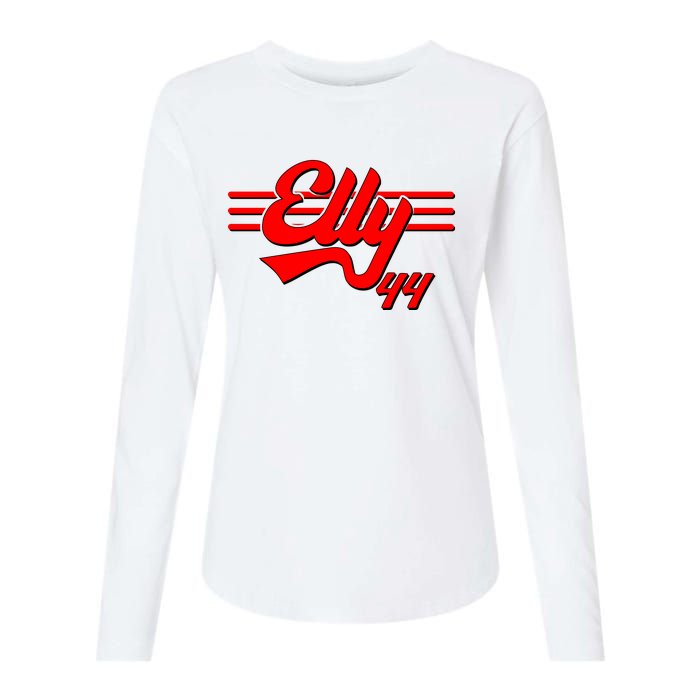 Elly 44 Cincinnati Baseball Womens Cotton Relaxed Long Sleeve T-Shirt