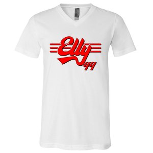 Elly 44 Cincinnati Baseball V-Neck T-Shirt