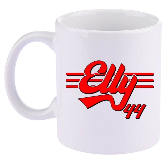 Elly 44 Cincinnati Baseball 11oz C Handle Ceramic Mug