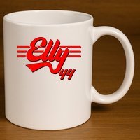 Elly 44 Cincinnati Baseball 11oz C Handle Ceramic Mug