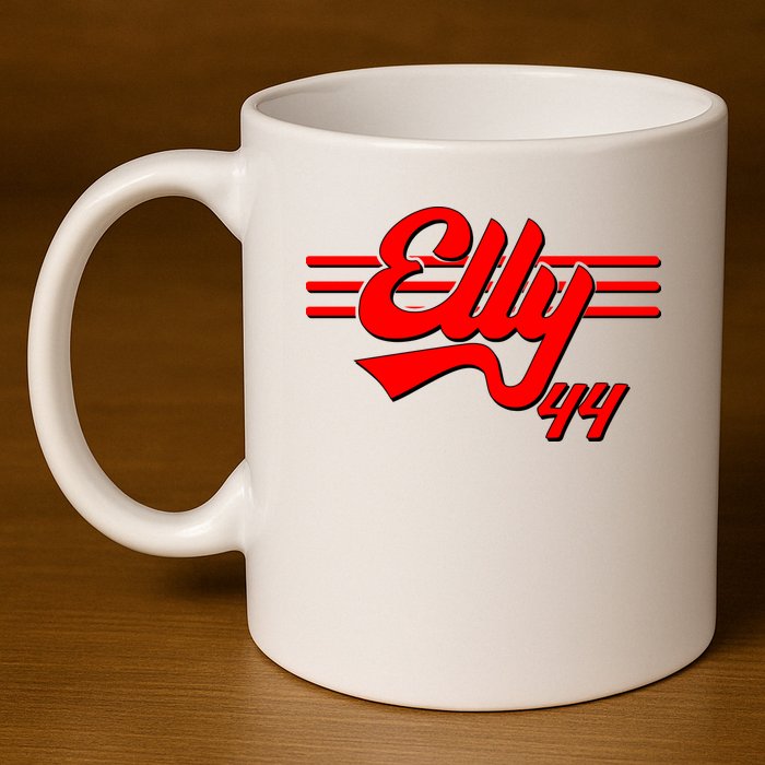 Elly 44 Cincinnati Baseball 11oz C Handle Ceramic Mug