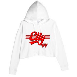 Elly 44 Cincinnati Baseball Crop Fleece Hoodie