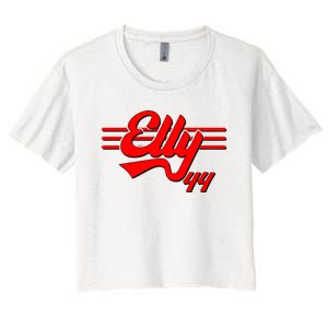 Elly 44 Cincinnati Baseball Women's Crop Top Tee