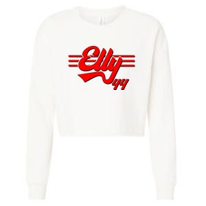 Elly 44 Cincinnati Baseball Cropped Pullover Crew